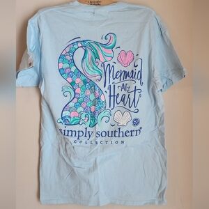 Simply Southern Mermaid Beach Women's T Shirt Medium